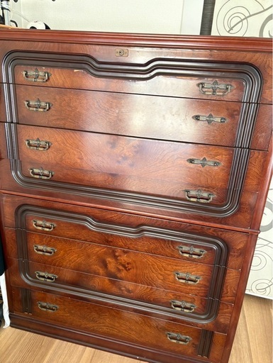 アンティーク調高級木製チェストタンス昭和茶箪笥 (そら) 北九州の収納