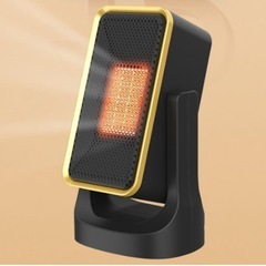 超コンパクトで速暖、省エネのセラミックファンヒーター。小型で省エネ、大風量、静音運転、45°上下調整、過熱保護、転倒安全装置、スリムデザインを特徴としています。の画像
