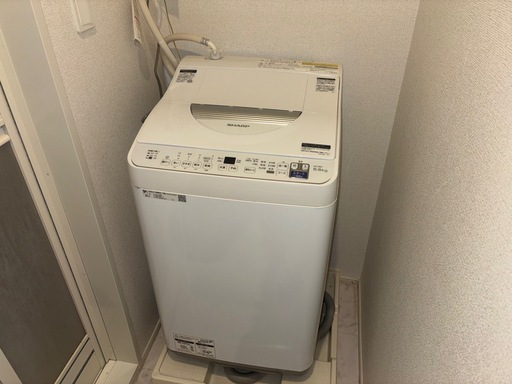 【エディオン安心保証有り】2022年製 全自動洗濯機 SHARP 5.5kg ES-T5E9  乾燥機能付き