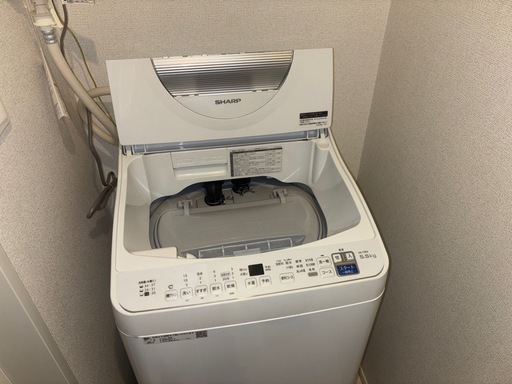 【エディオン安心保証有り】2022年製 全自動洗濯機 SHARP 5.5kg ES-T5E9  乾燥機能付き