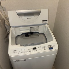  【エディオン安心保証有り】2022年製 全自動洗濯機 SHARP 5.5kg ES-T5E9  乾燥機能付きの画像