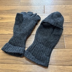 手袋　濃いめのグレーの画像