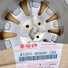 美品 SUZUKI 軽自動車 アルミホイール 使用浅めの画像