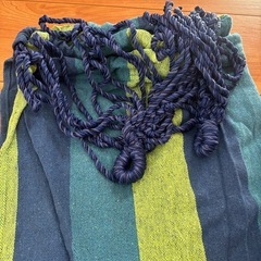 ハンモック 一人用　布製　の画像