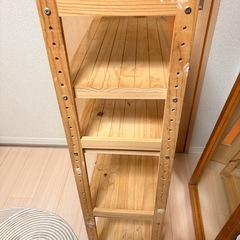 パイン材ユニットシェルフ  木製 棚  無印の画像