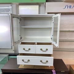 【格安】ガラスキャビネット　洋風　オシャレ　インテリアの画像