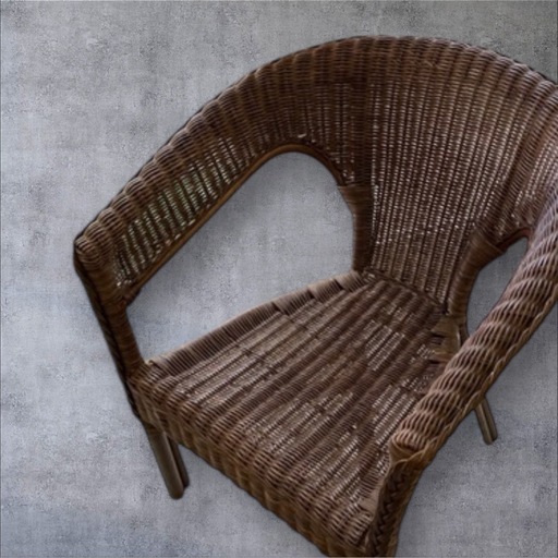 ニトリ NITORI 籐 ラタンチェア アームチェア 籐家具 (カープ♻️) 県