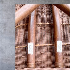 ニトリ NITORI 籐 ラタンチェア アームチェア 籐家具の画像