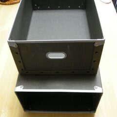 差し上げます：カードボード製引き出し型小物入れ2個の画像