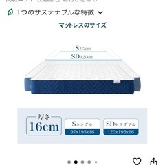 【無料】シングル　マットレスの画像