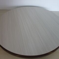 無料差し上げます　丸テーブル　組立　リバーシブル天板の画像