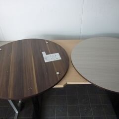 無料差し上げます　丸テーブル　組立　リバーシブル天板の画像