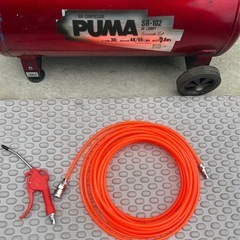 新品ホース&エアーガン付き◆オイルレスコンプレッサーの画像