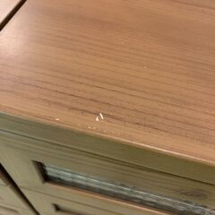 木製4段収納チェスト キャビネット 在庫2 ※台車無料貸し出しあり！の画像