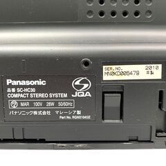 25C597_ジ3 Panasonic パナソニック コンパクトステレオシステム SC-HC30 2010年製 音響機器 現状品 中古の画像