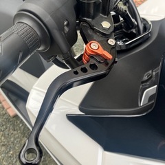 PCXブレーキレバー&空気入れアダプター&キタコサイドスタンドキャンセラーの画像