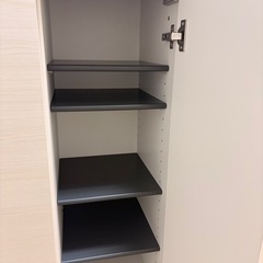 シューズボックス 木目ホワイトの画像