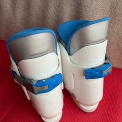 KAZAMA 子ども用スキーブーツ 31号 ホワイト/ブルー　23センチの画像