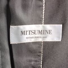 MITSUMINE 黒レディースパンツスーツ2点セットの画像