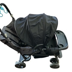 joovy caboose 二人乗りベビーカー ブラックの画像