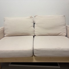 ソファ ソファー 2人掛け ロータイプ フロアソファ ローソファ 脚付き コンパクト 幅135 天然木 コーデュロイ ファブリック イスの画像