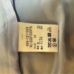 【美品】ナノユニバース　チェスターコート　ブルー NANO universeの画像