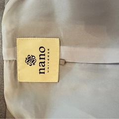 【美品】ナノユニバース　チェスターコート　ブルー NANO universeの画像