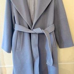 【美品】ナノユニバース　チェスターコート　ブルー NANO universeの画像