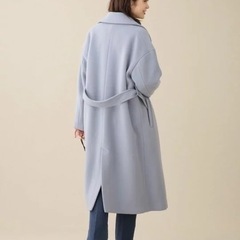 【美品】ナノユニバース　チェスターコート　ブルー NANO universeの画像