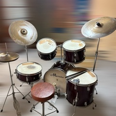 希少 Maxwin by Pearl ヴィンテージ ドラムセット一式の画像