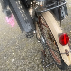 チャイルドシート付自転車の画像