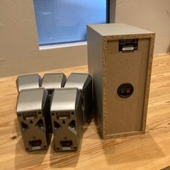 【KENWOOD】シルバー スピーカーセット サブウーファー付きの画像