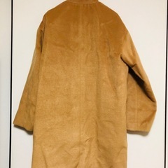 レディース　　キャメル　ロングコート　Lの画像