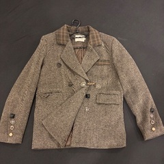 ブラウン テーラードジャケットの画像