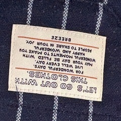 breeze フォーマル　ロンパース　グレー　ストライプ　ネイビー　80の画像