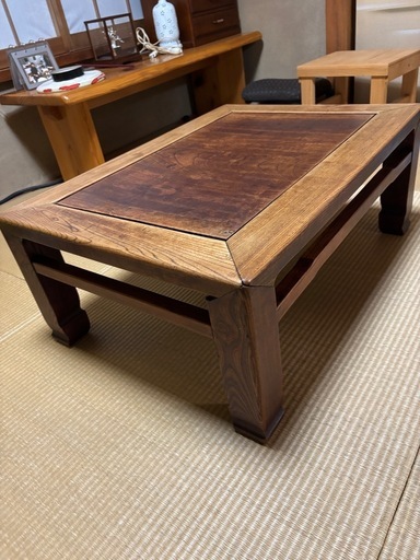 昭和レトロのちゃぶ台、座卓 (よしりん) 実籾のテーブル《座卓、ロー