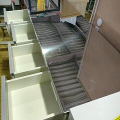 【ジャングル和泉大型良品館　キッチンボード　食器棚　収納　ステンレス　ソフトクローズ　サイドボード【R508】の画像