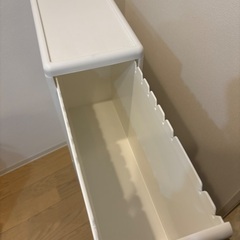 ゴミ箱　白色　３段の画像