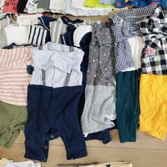 【美品】子供服　ベビー服　29着セット　サイズ80-90 Tシャツ/ロンパース/肌着/パンツなどの画像