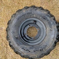 ジャイロキャノピー　リアタイヤホイールセットの画像