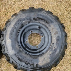 ジャイロキャノピー　リアタイヤホイールセットの画像