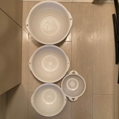 ボウル　ザル　キッチン用品の画像