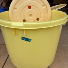 【漬物用樽・漬物石・抑え板セット】※蓋なしの画像