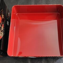 花柄の扇子の重箱 ３段 お重の画像