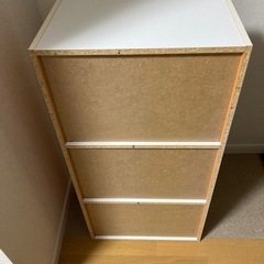 カラーボックス　3段の画像