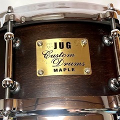 JUG CUSTAM Drums (ネギドラム )14" x5 " メイプルシェル 8mm厚 ブラウンメイプルの画像