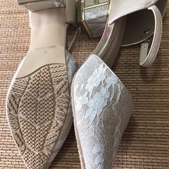 パーティー🎉レースパンプスの画像