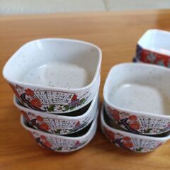 ６cm角小鉢　２種類　5個と6個の画像