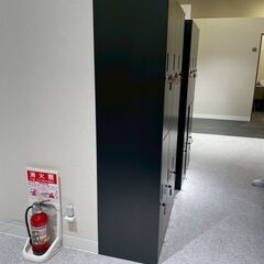 スチールロッカー 6人用  鍵付き 3列 2段 ×2個セット（ブラック） の画像