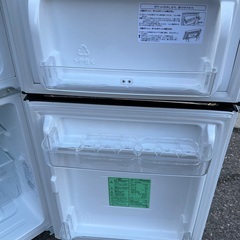 【RKGRE-615】特価！ハイセンス/Hisense/93L 冷凍冷蔵庫/HR-B95A/中古品/2021年製/店頭引取推奨商品/弊社近隣有料配達も可の画像